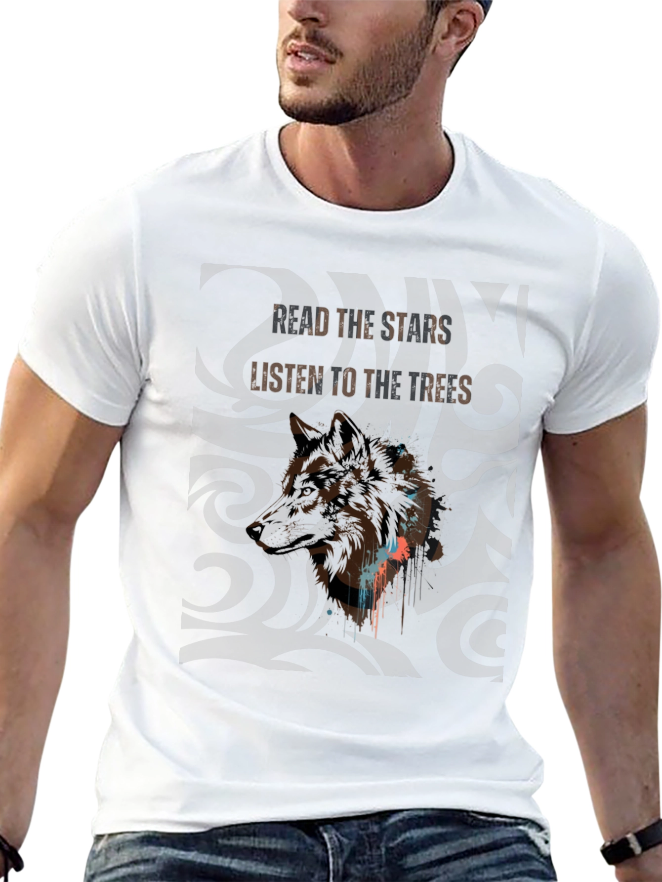 Wolf Spirit Graphic Tee - Read The Stars