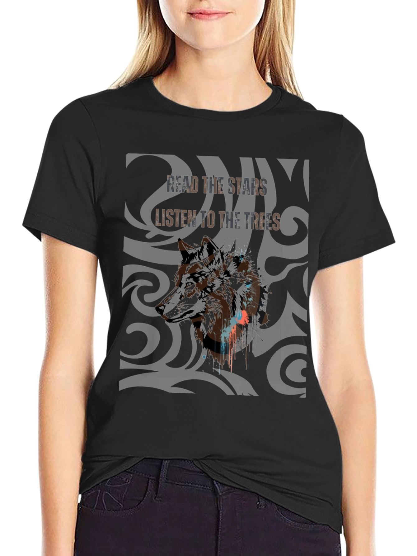 Wolf Spirit Graphic Tee - Read The Stars