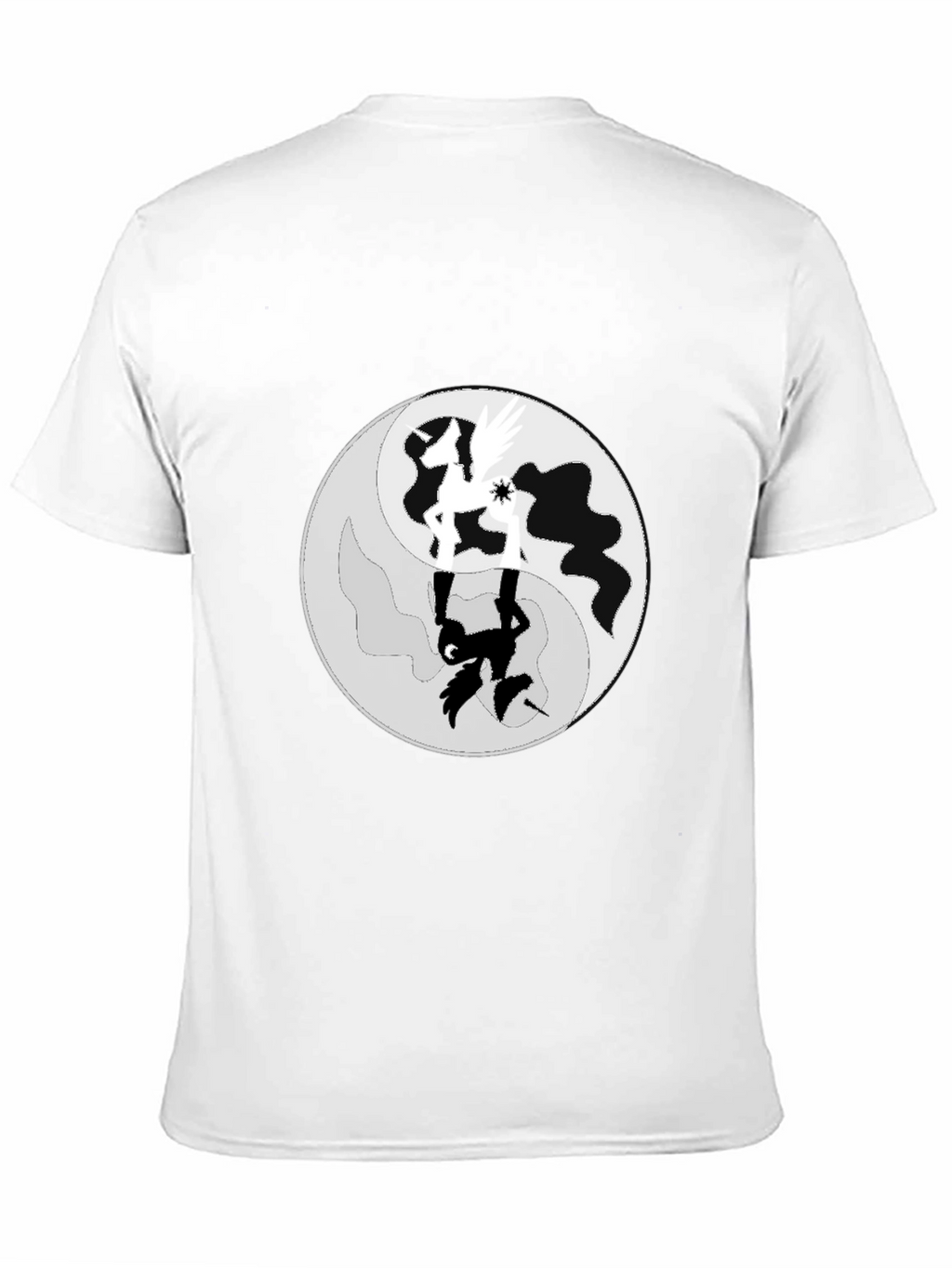 Yin Yang Horse Graphic T-Shirt