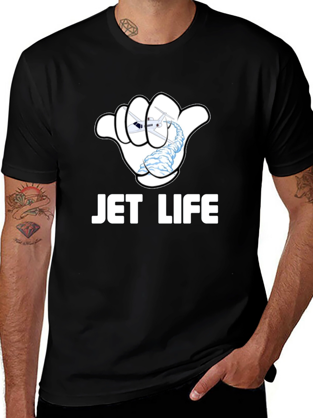 Jet Life T-Shirt - Aviation Hang Loose Design