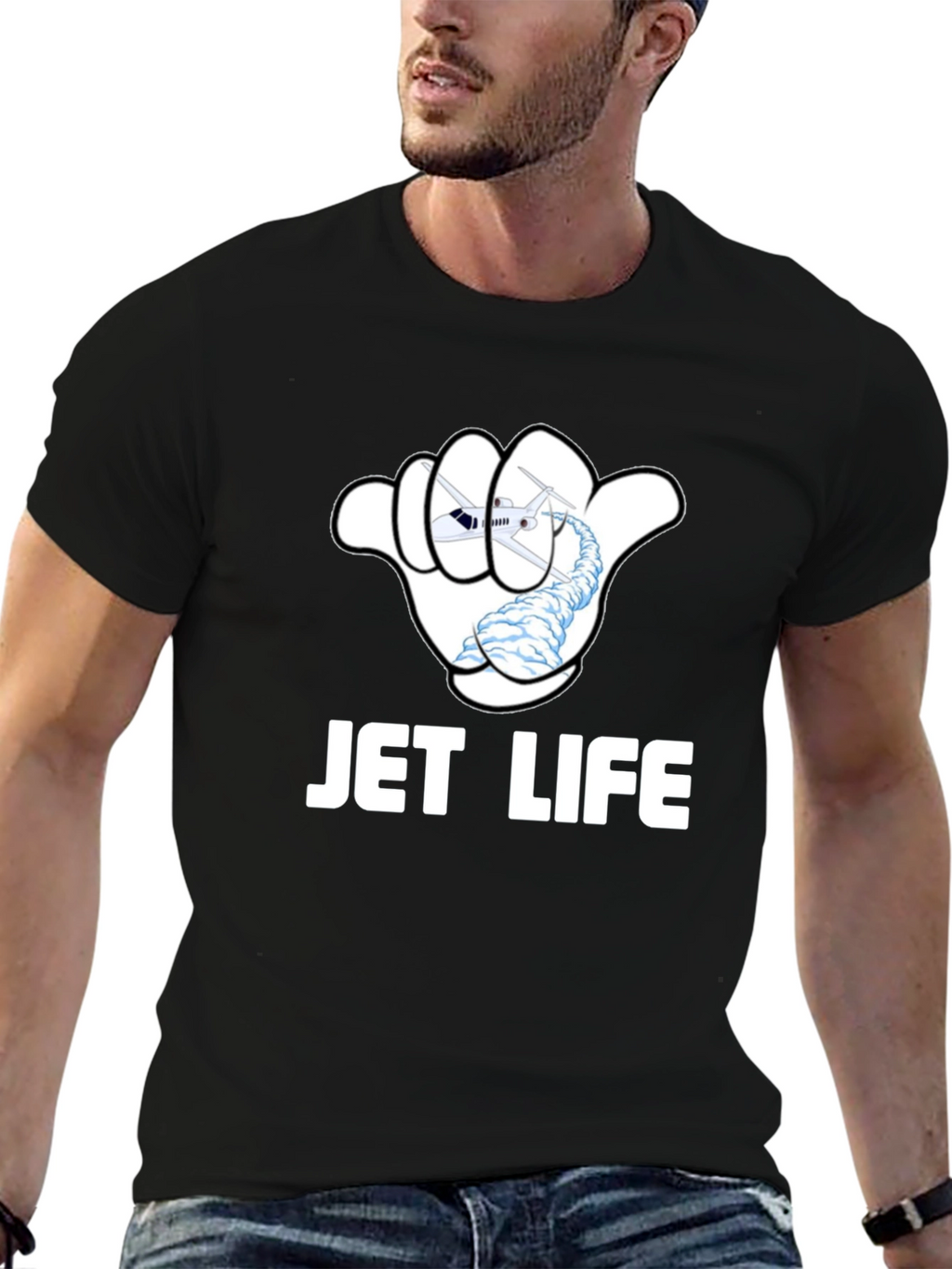 Jet Life T-Shirt - Aviation Hang Loose Design