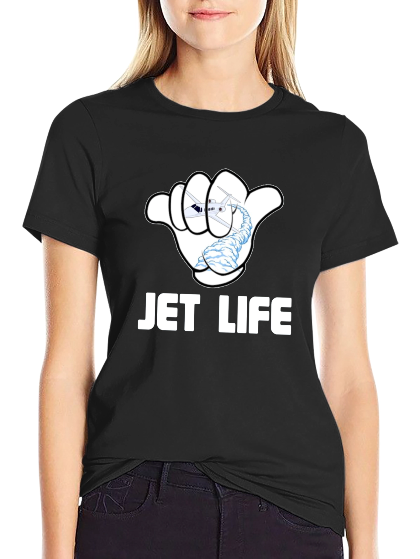 Jet Life T-Shirt - Aviation Hang Loose Design