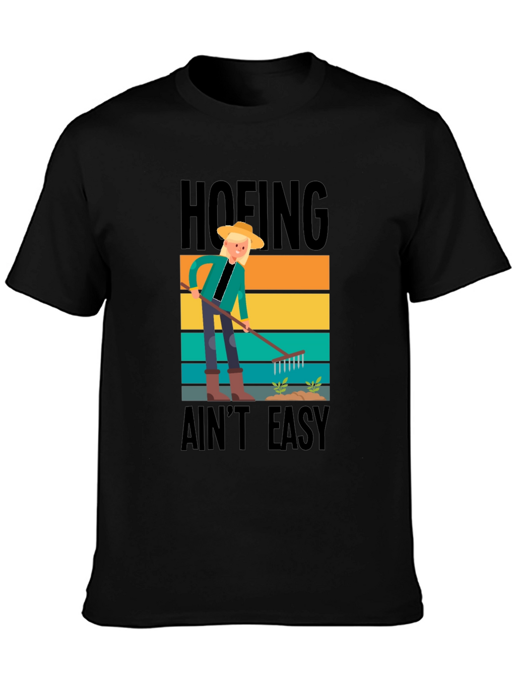 Hoefing Aint Easy Graphic Tee - Gardener Shirt