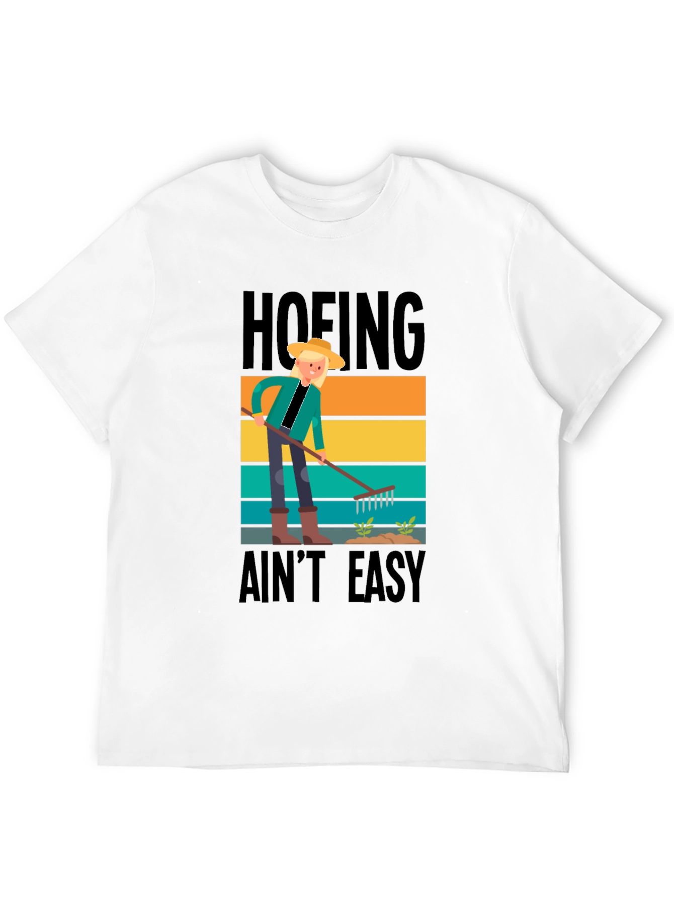Hoefing Aint Easy Graphic Tee - Gardener Shirt