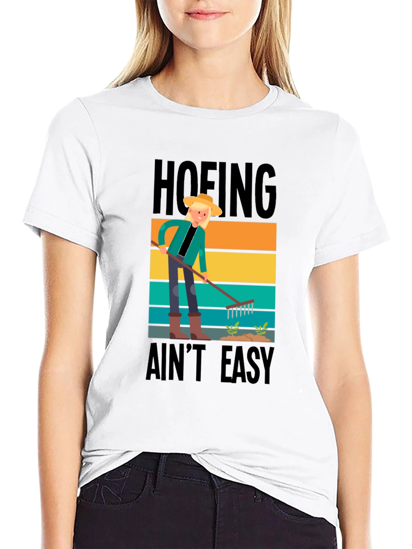 Hoefing Aint Easy Graphic Tee - Gardener Shirt