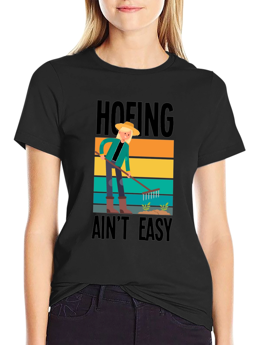 Hoefing Aint Easy Graphic Tee - Gardener Shirt