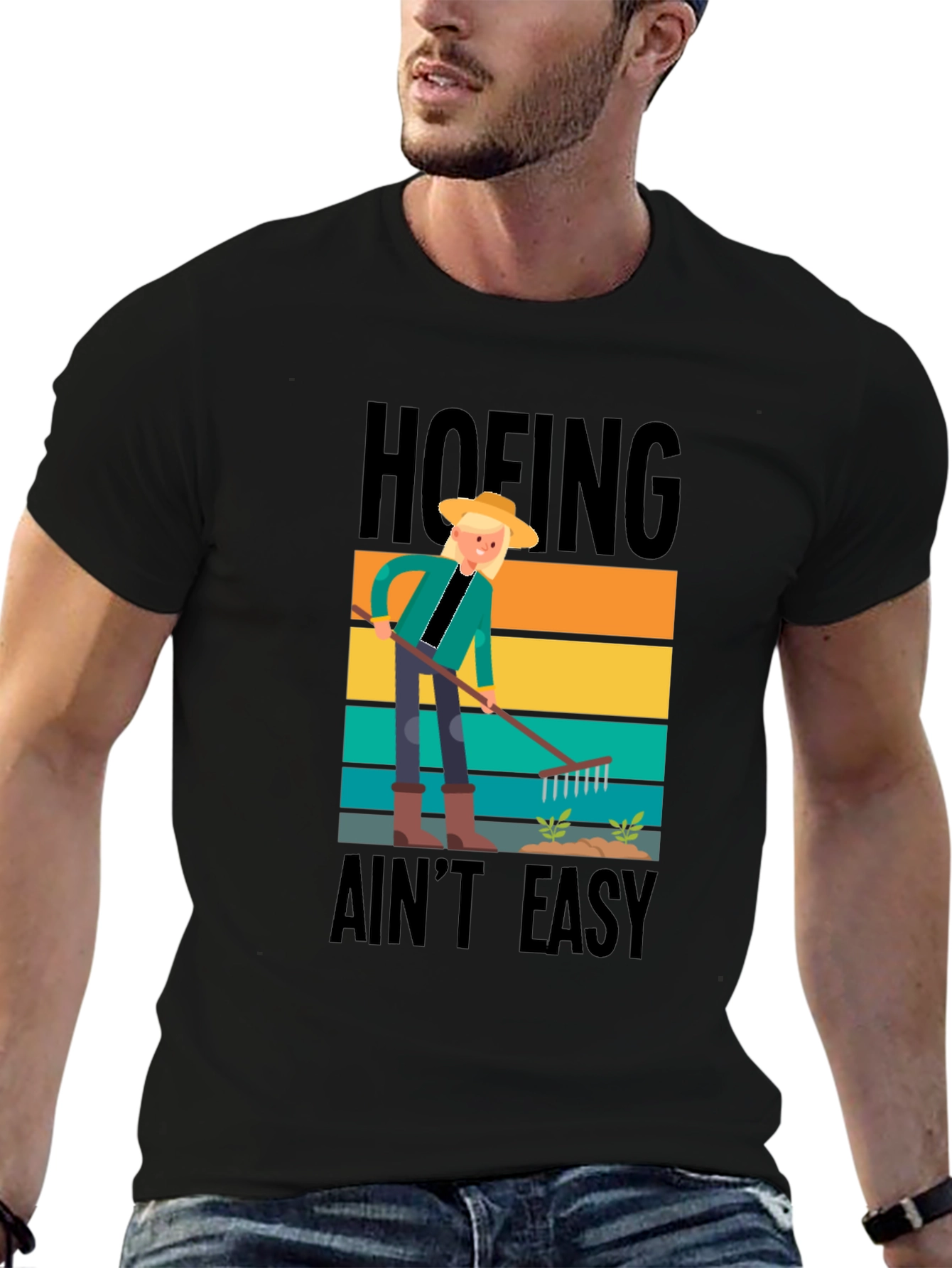Hoefing Aint Easy Graphic Tee - Gardener Shirt