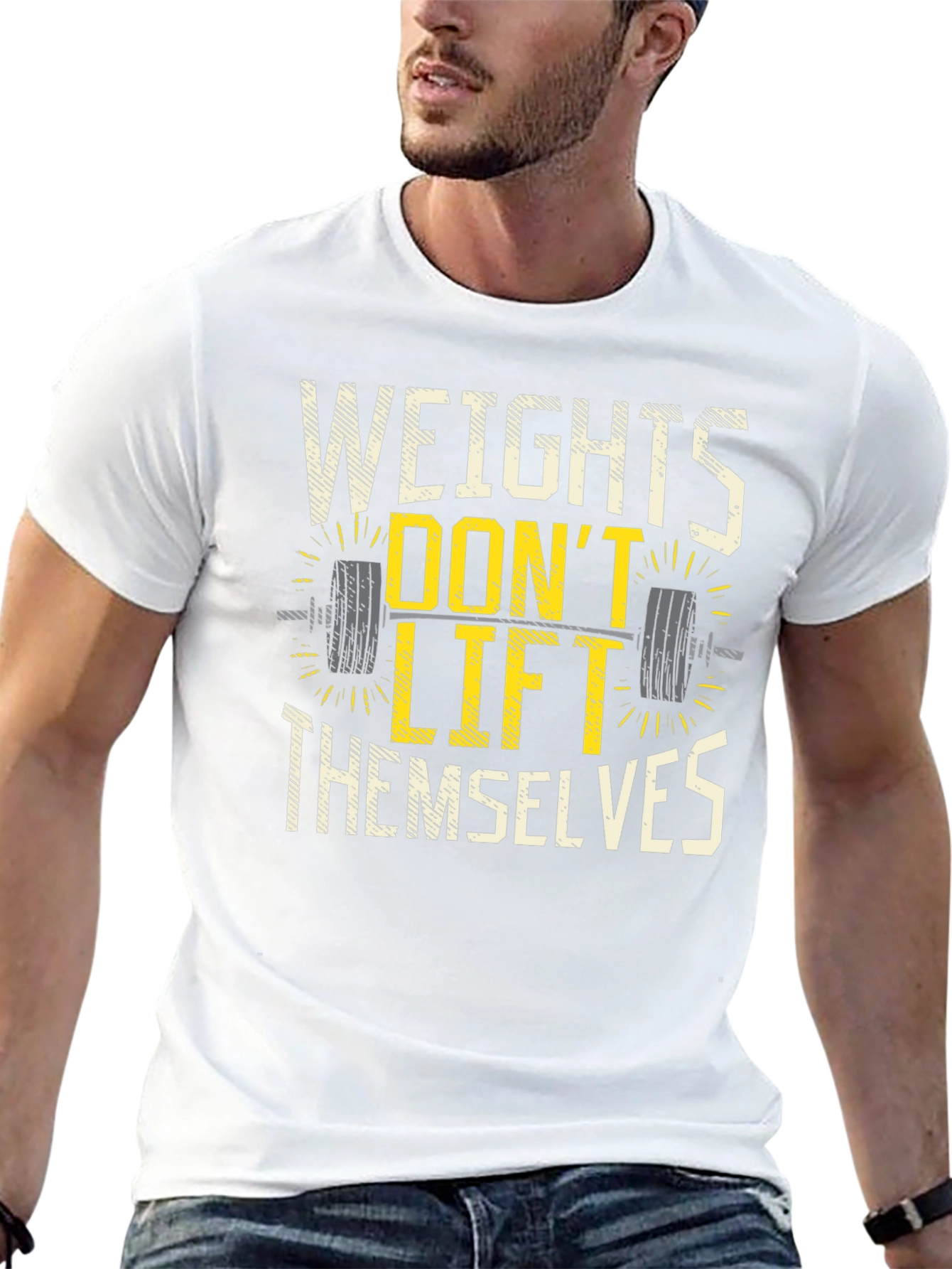 Weights Dont Lift Themselves Graphic T-Shirt