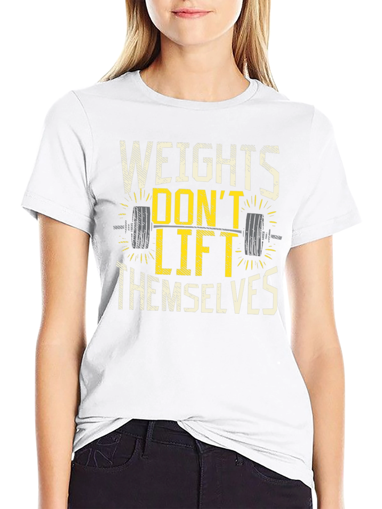Weights Dont Lift Themselves Graphic T-Shirt