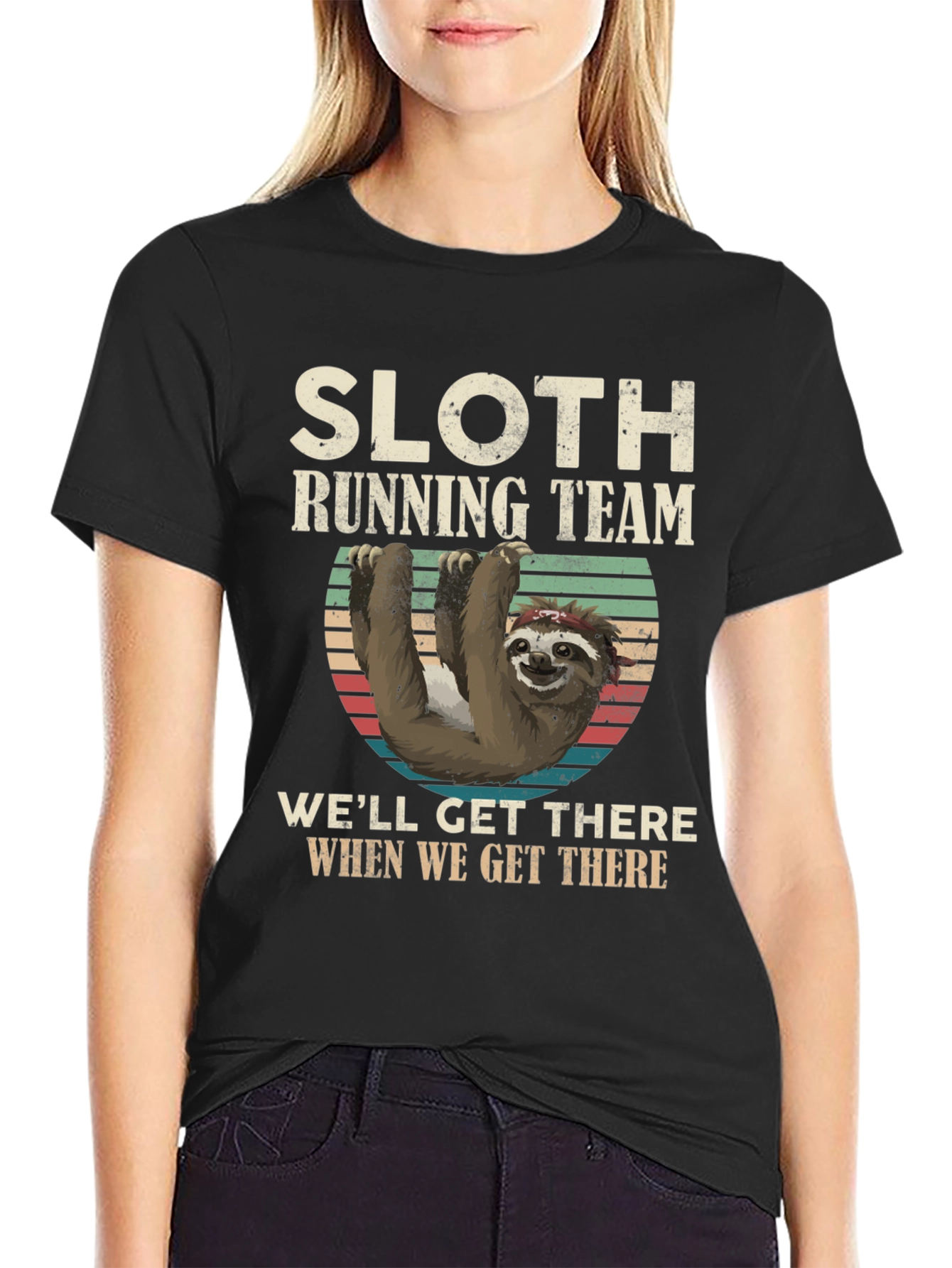 Sloth Running Team T-Shirt - Funny & Comfortable