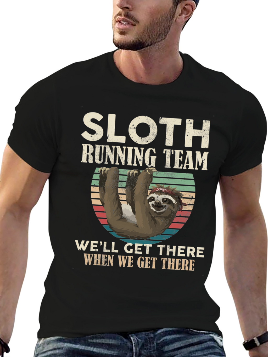 Sloth Running Team T-Shirt - Funny & Comfortable