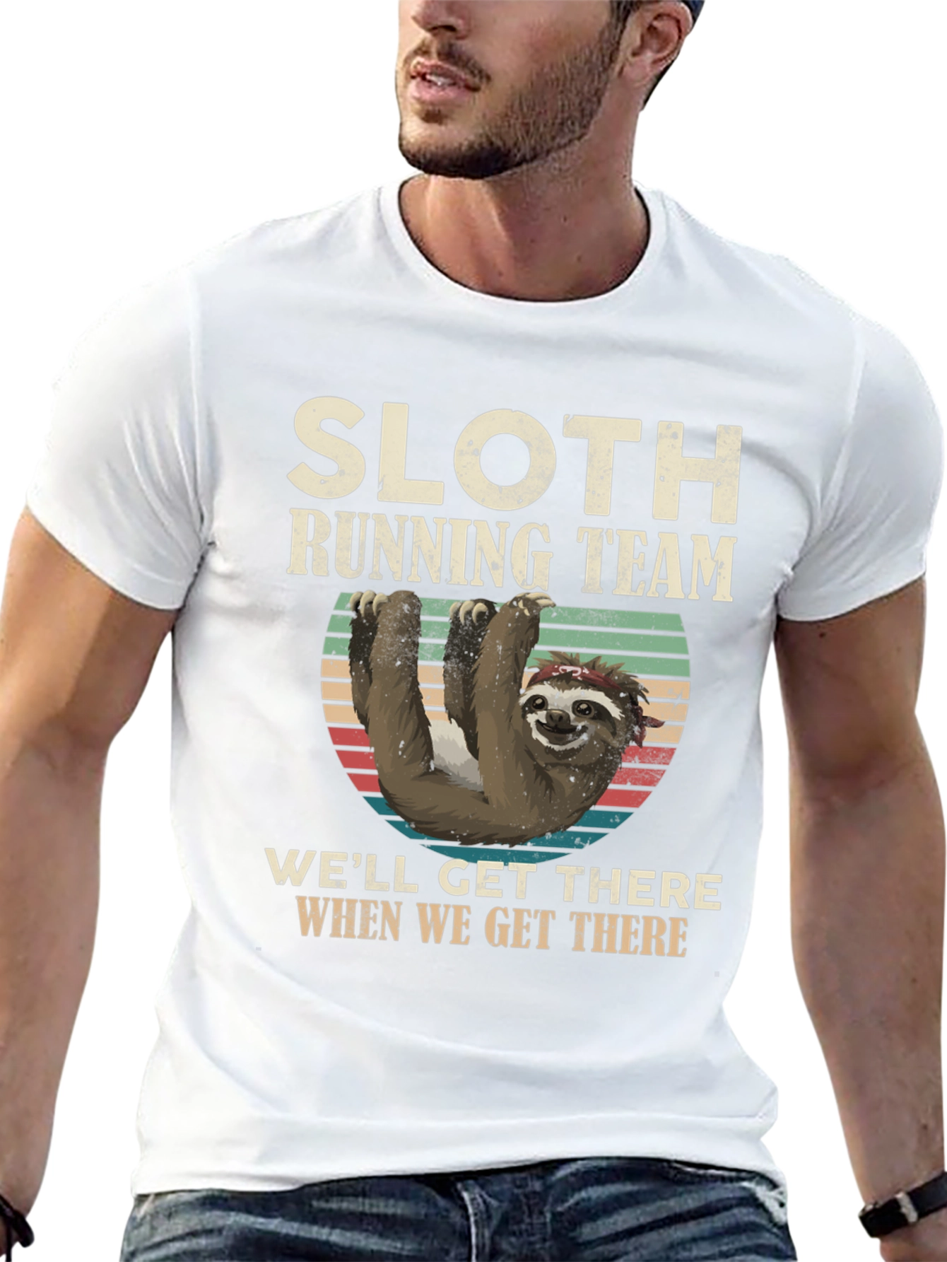 Sloth Running Team T-Shirt - Funny & Comfortable