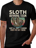 Sloth Running Team T-Shirt - Funny & Comfortable
