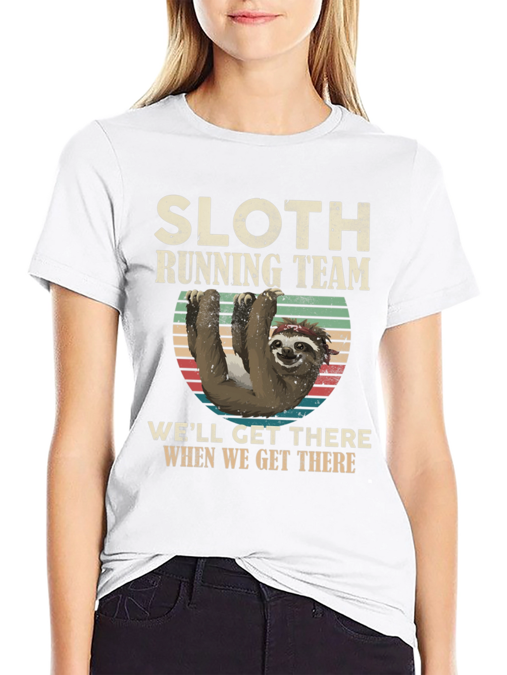 Sloth Running Team T-Shirt - Funny & Comfortable