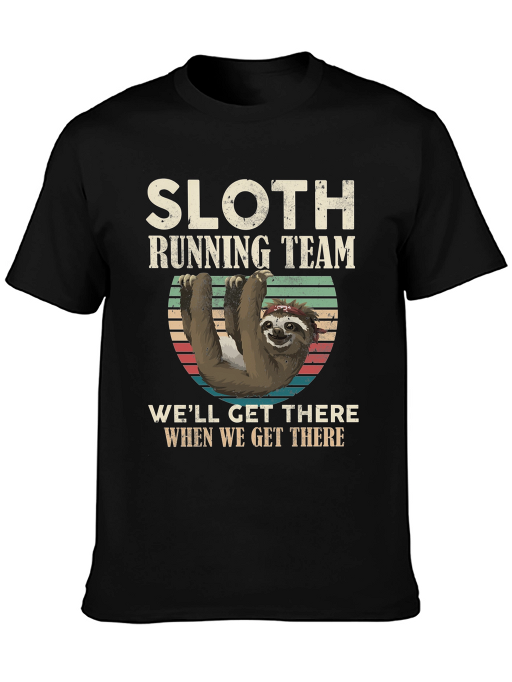 Sloth Running Team T-Shirt - Funny & Comfortable