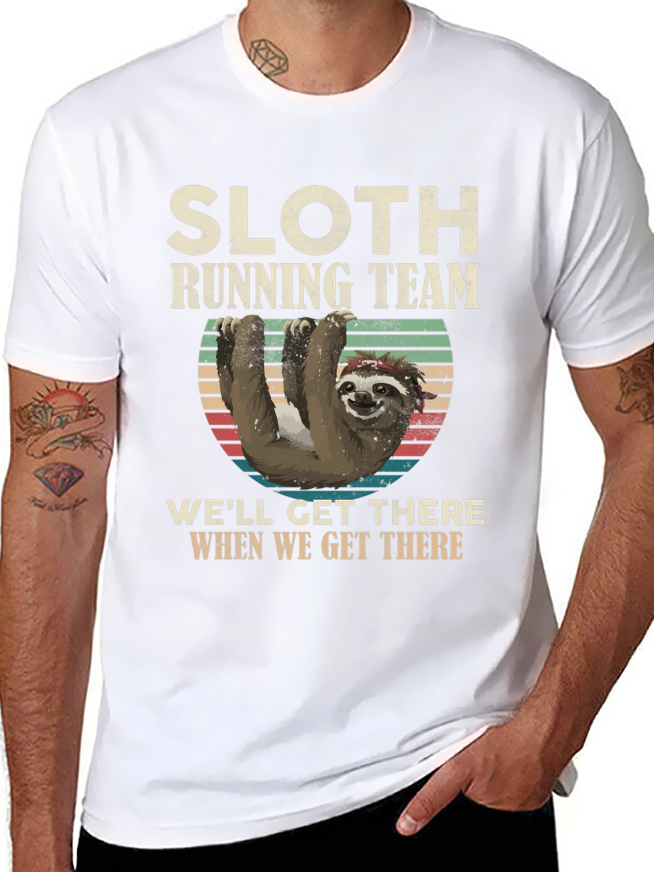Sloth Running Team T-Shirt - Funny & Comfortable