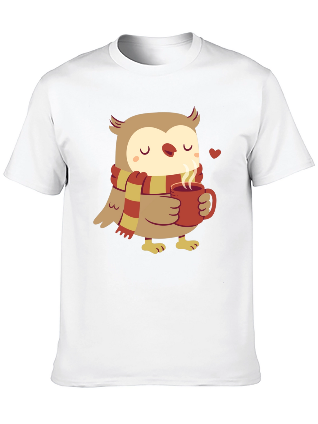 Cozy Owl T-Shirt - Cute Cartoon Design