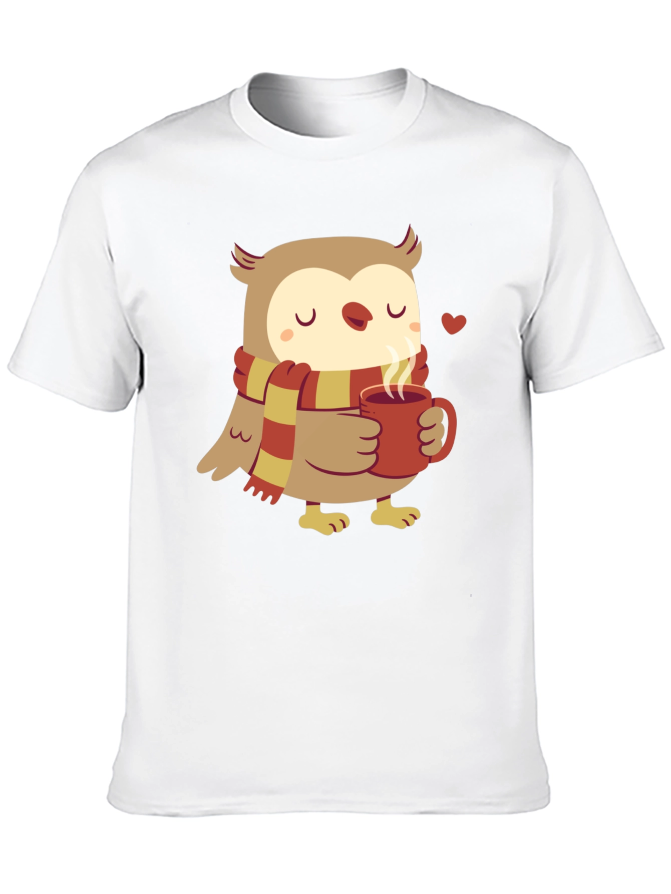 Cozy Owl T-Shirt - Cute Cartoon Design