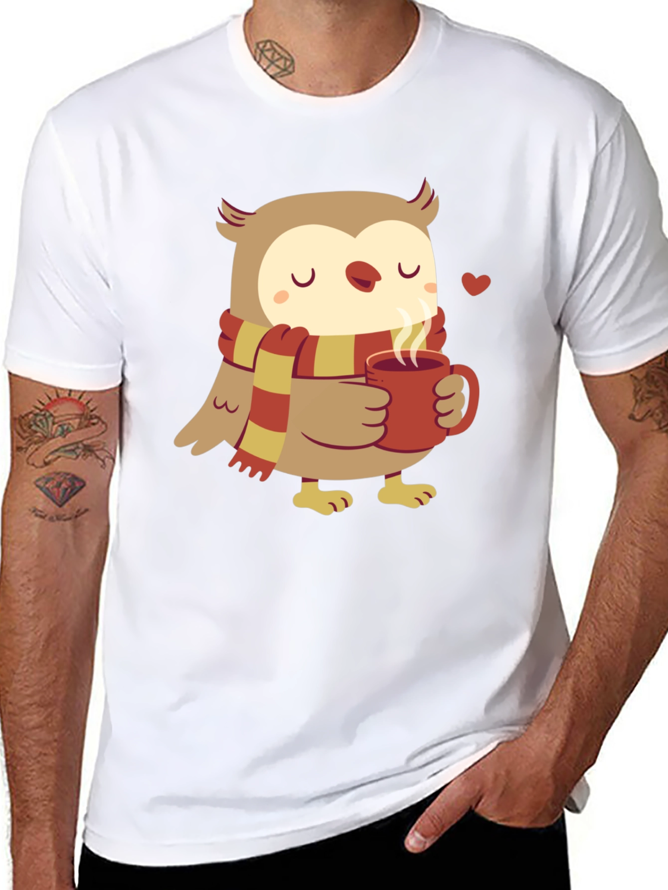 Cozy Owl T-Shirt - Cute Cartoon Design