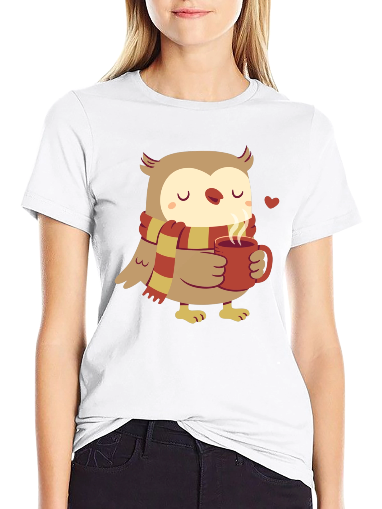 Cozy Owl T-Shirt - Cute Cartoon Design