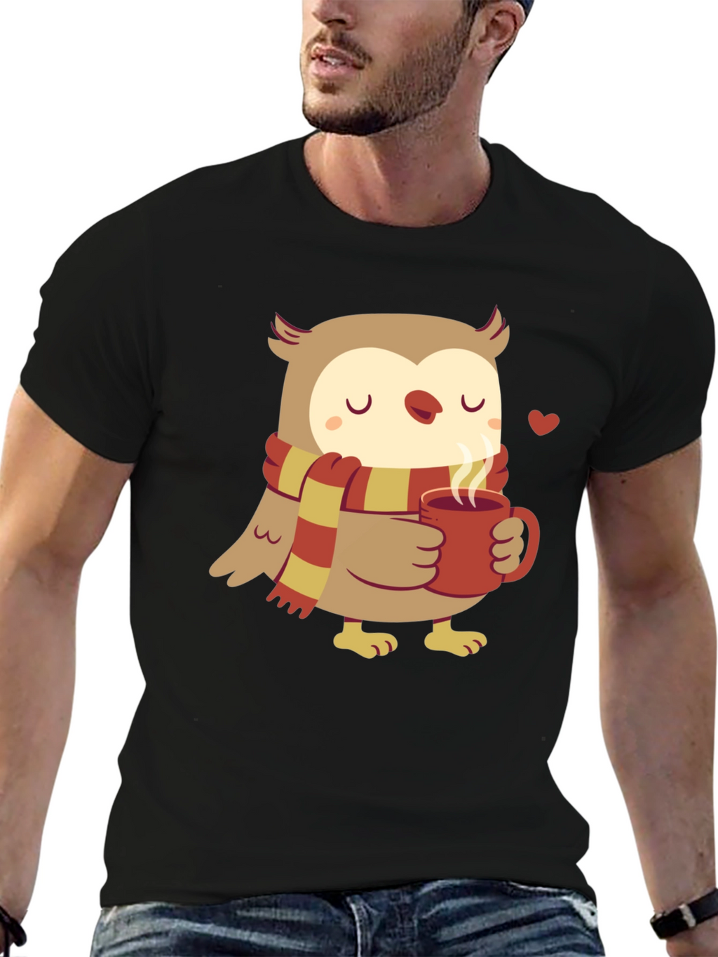 Cozy Owl T-Shirt - Cute Cartoon Design