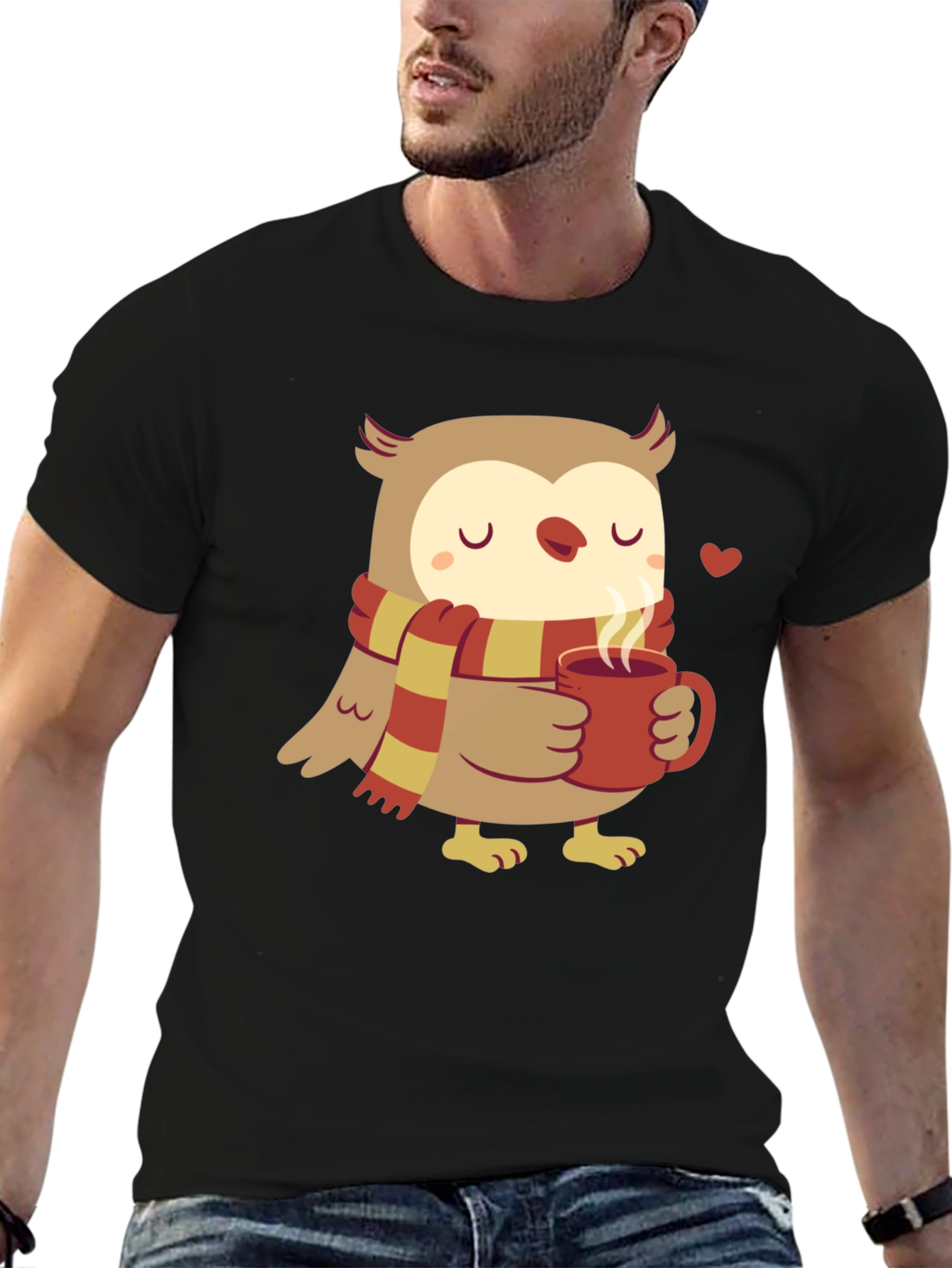 Cozy Owl T-Shirt - Cute Cartoon Design