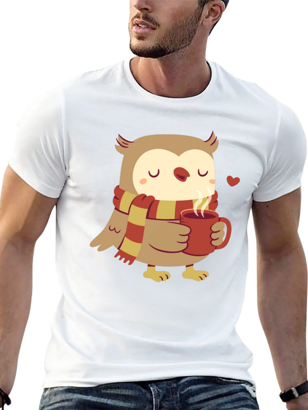 Cozy Owl T-Shirt - Cute Cartoon Design