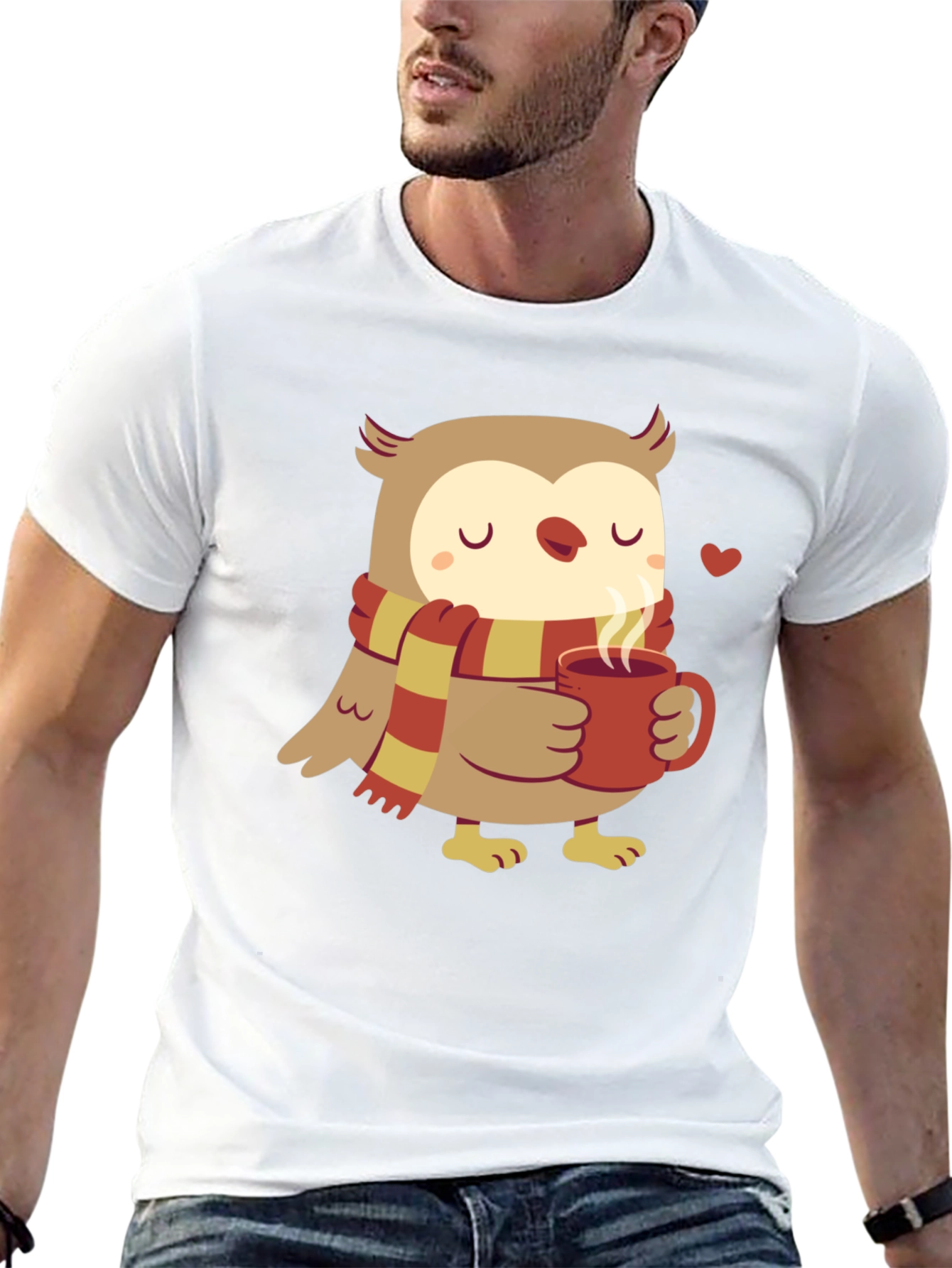 Cozy Owl T-Shirt - Cute Cartoon Design