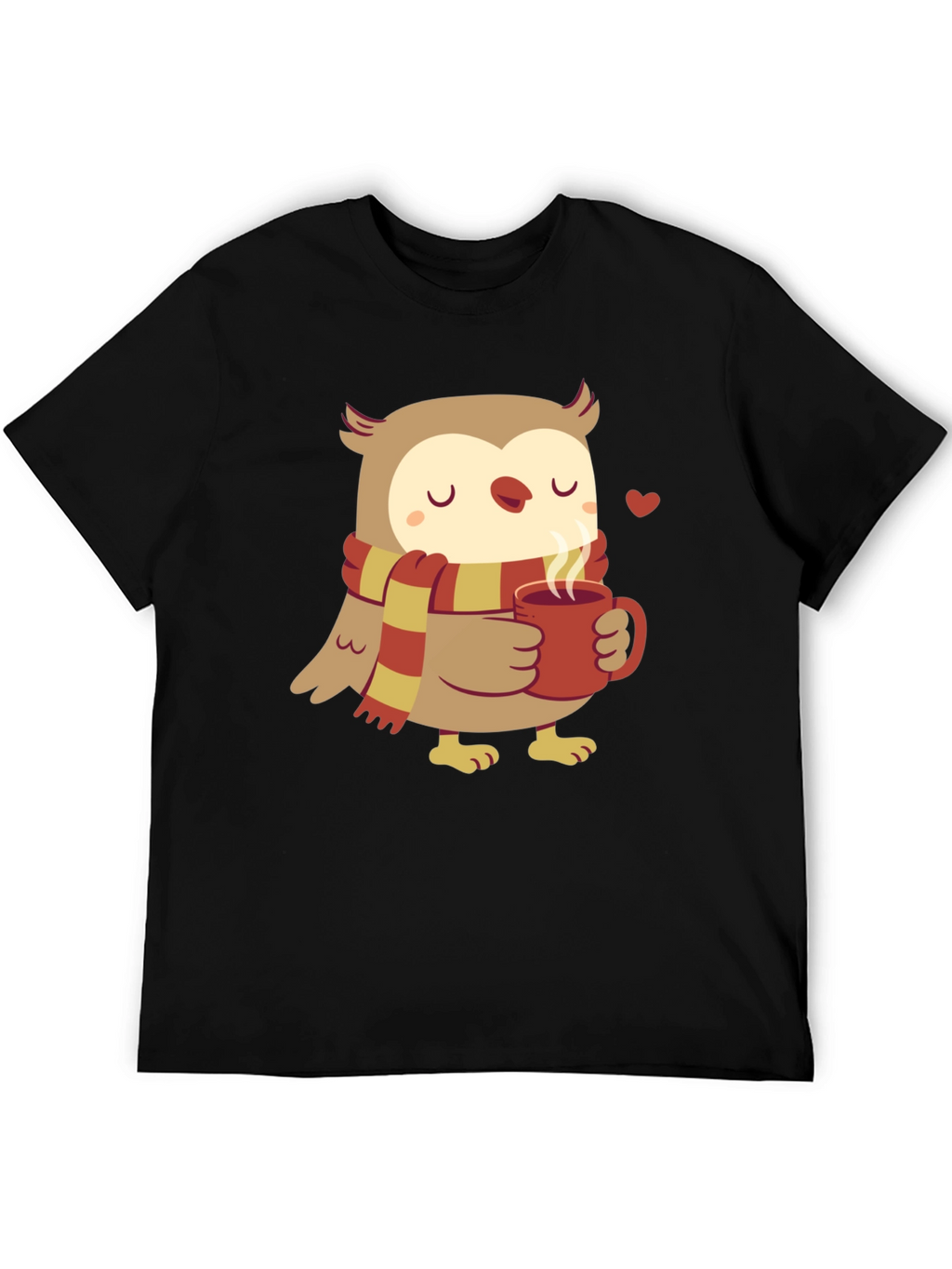 Cozy Owl T-Shirt - Cute Cartoon Design