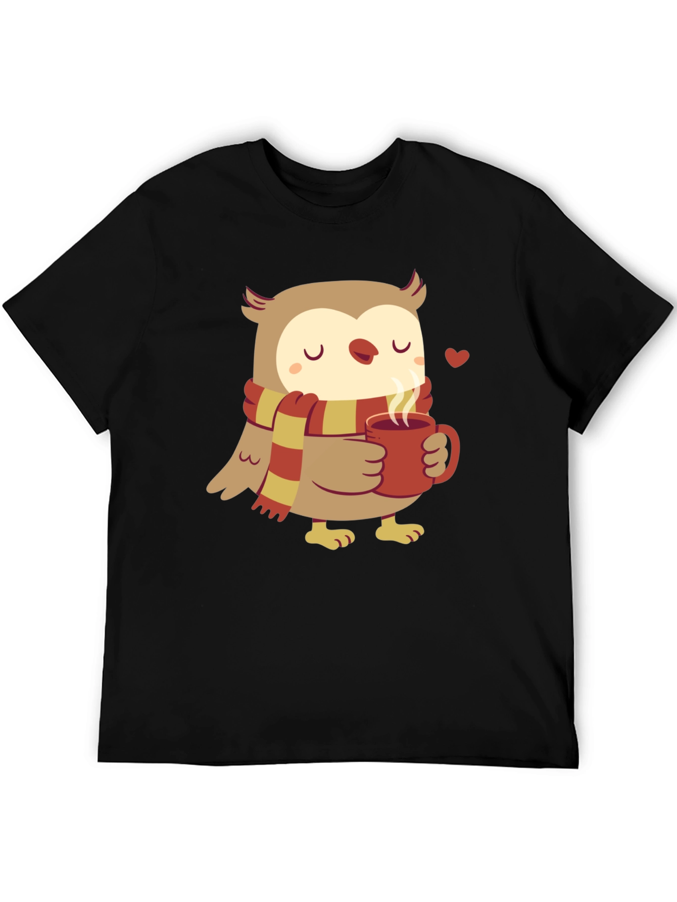 Cozy Owl T-Shirt - Cute Cartoon Design