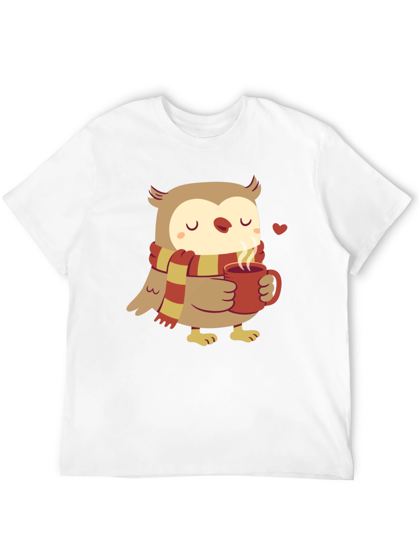 Cozy Owl T-Shirt - Cute Cartoon Design