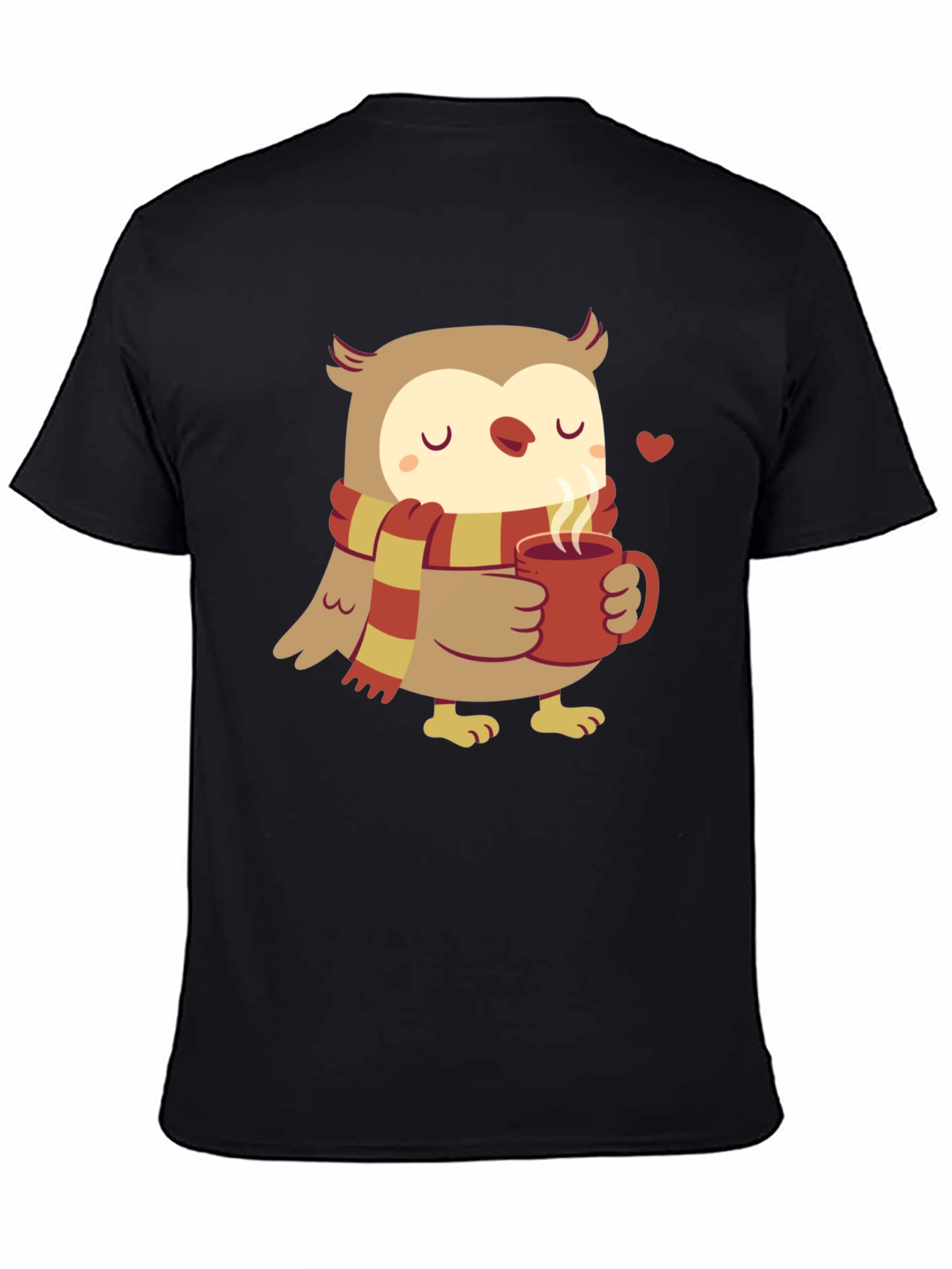 Cozy Owl T-Shirt - Cute Cartoon Design