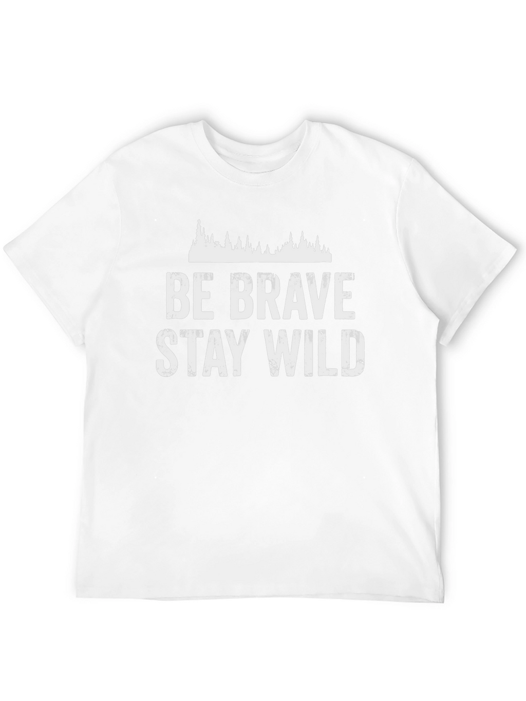 Be Brave Stay Wild Graphic Tee - Black