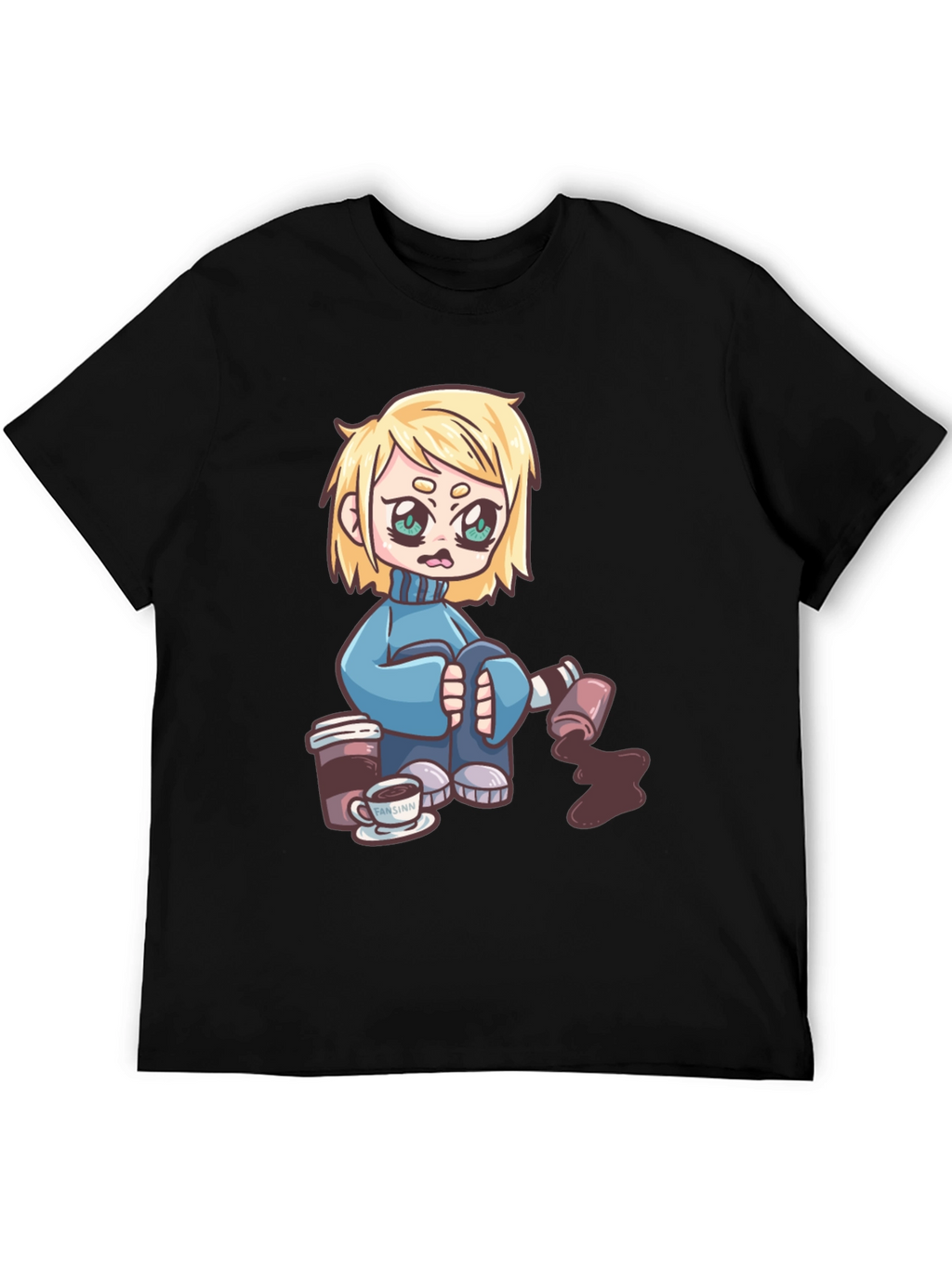 Cartoon Graphic Print T-Shirt
