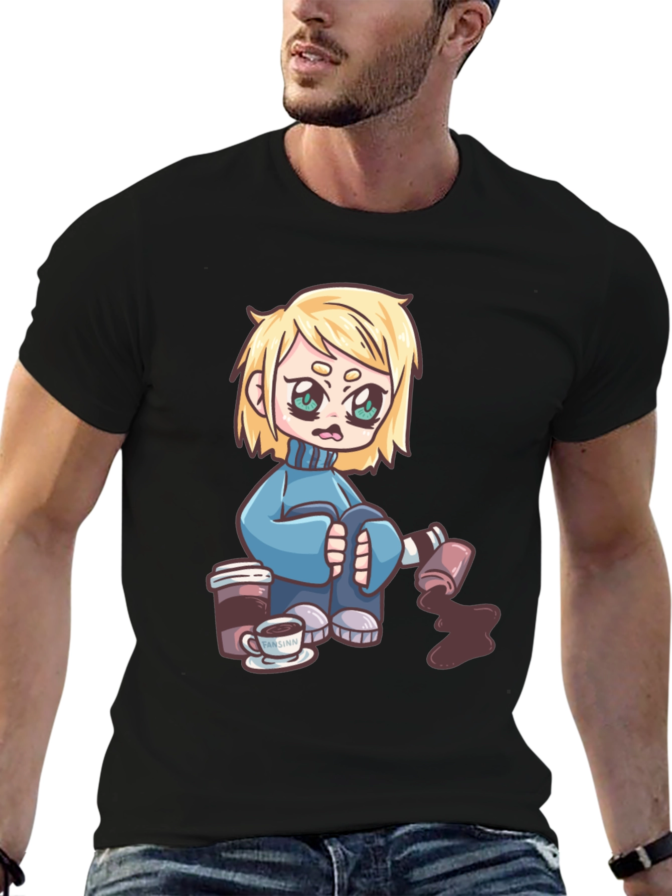 Cartoon Graphic Print T-Shirt