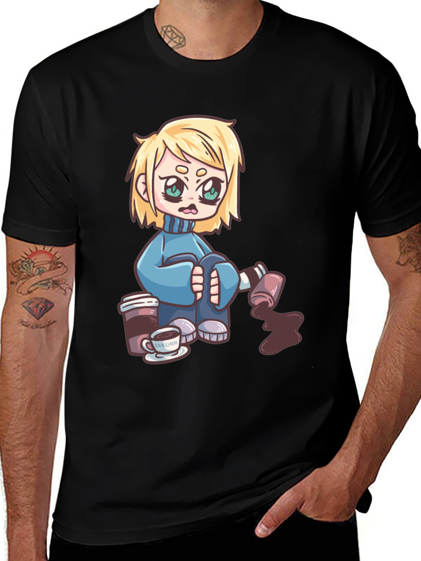 Cartoon Graphic Print T-Shirt