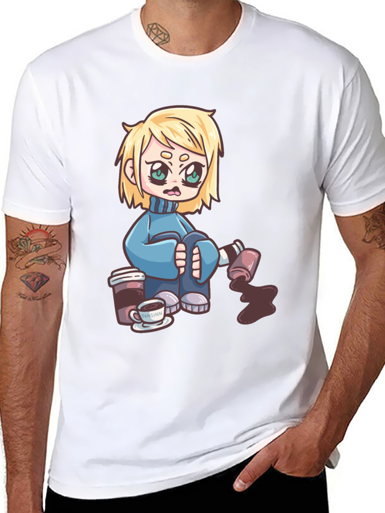 Cartoon Graphic Print T-Shirt