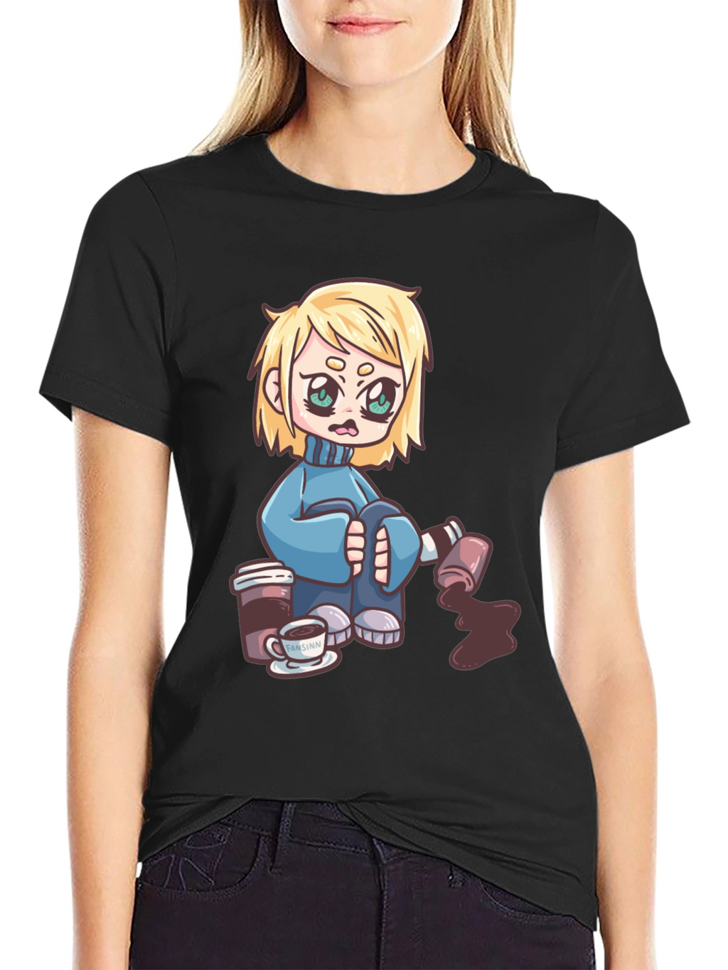 Cartoon Graphic Print T-Shirt