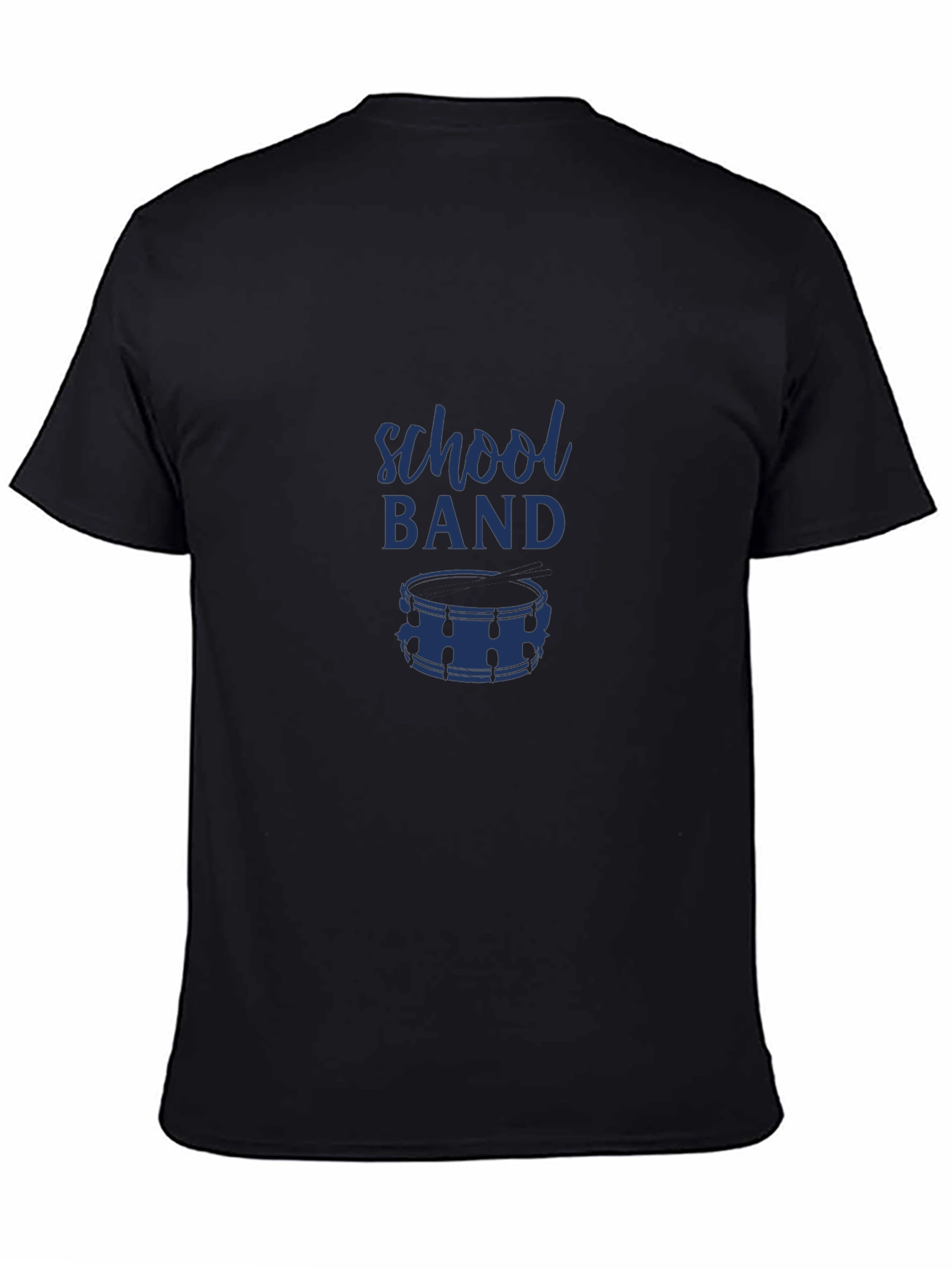 School Band T-Shirt - Black Drum Design