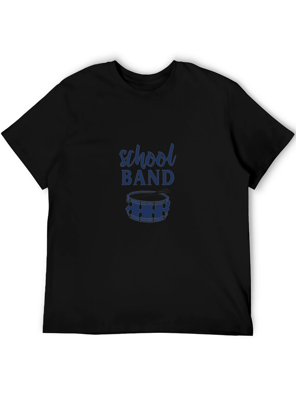 School Band T-Shirt - Black Drum Design
