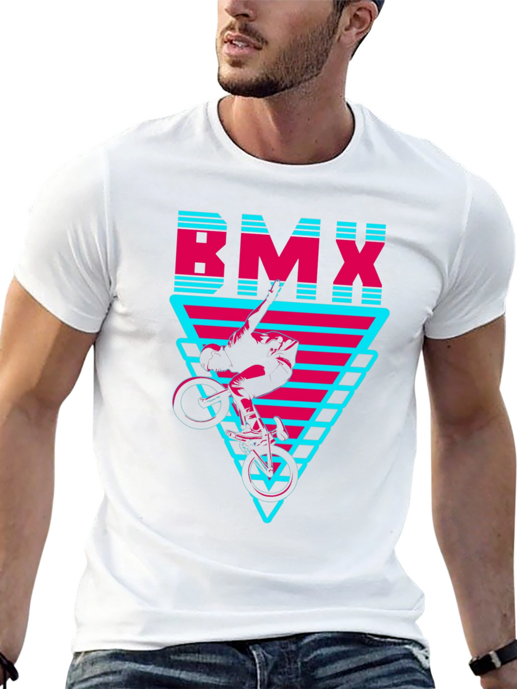 BMX Rider Graphic Tee - Black