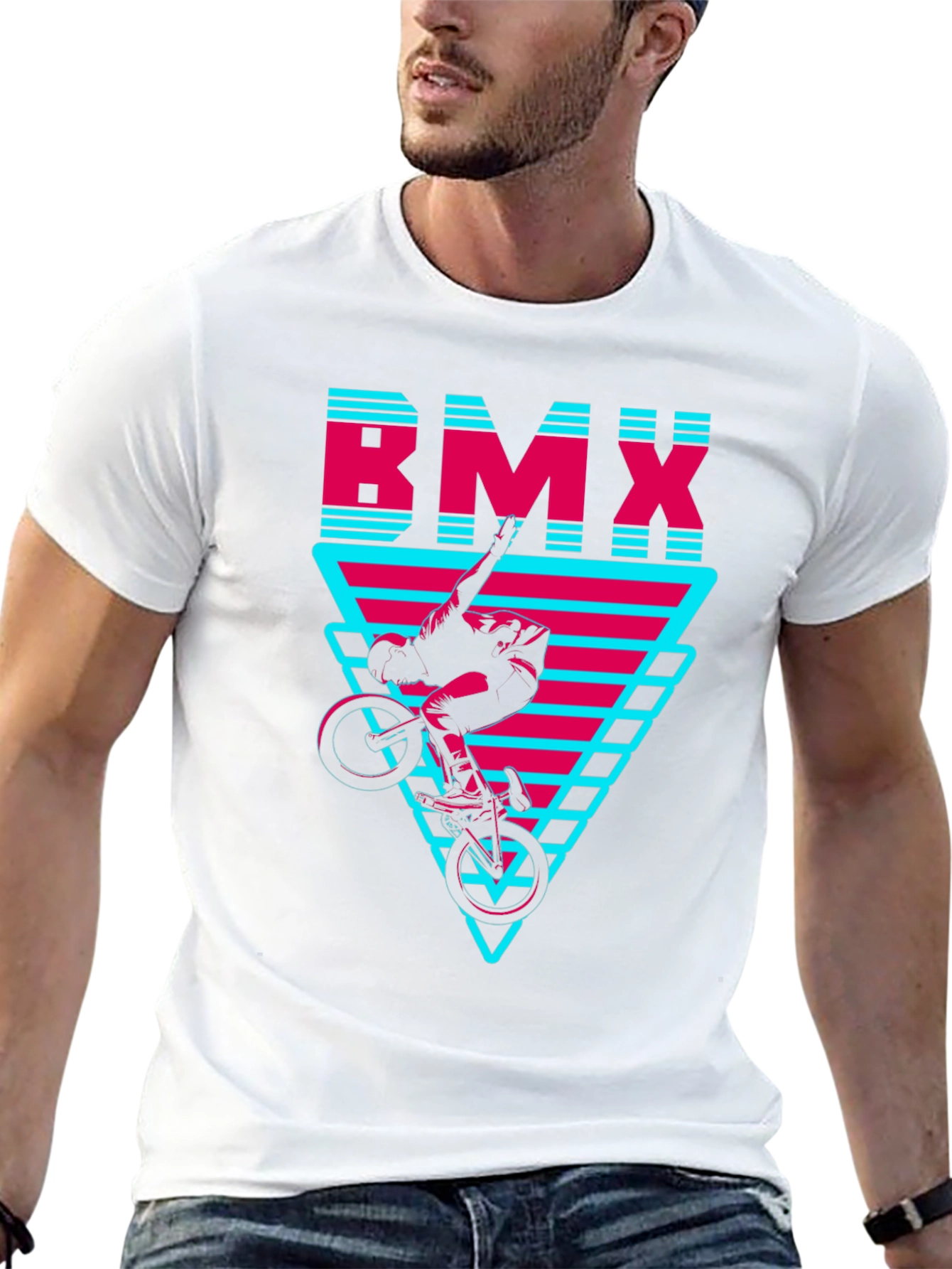 BMX Rider Graphic Tee - Black