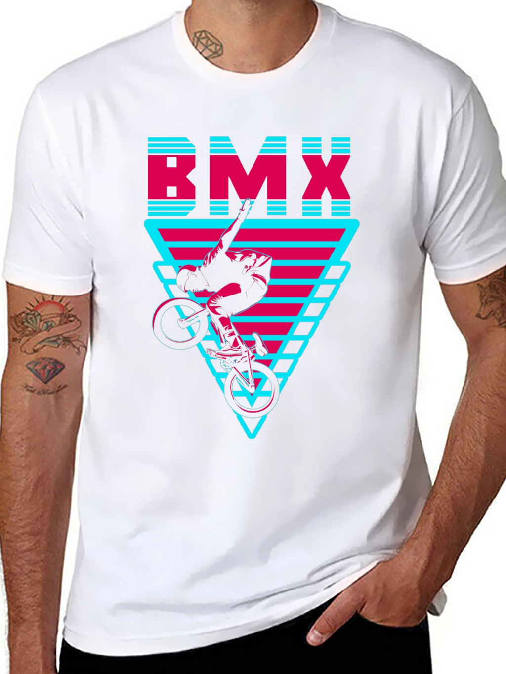 BMX Rider Graphic Tee - Black