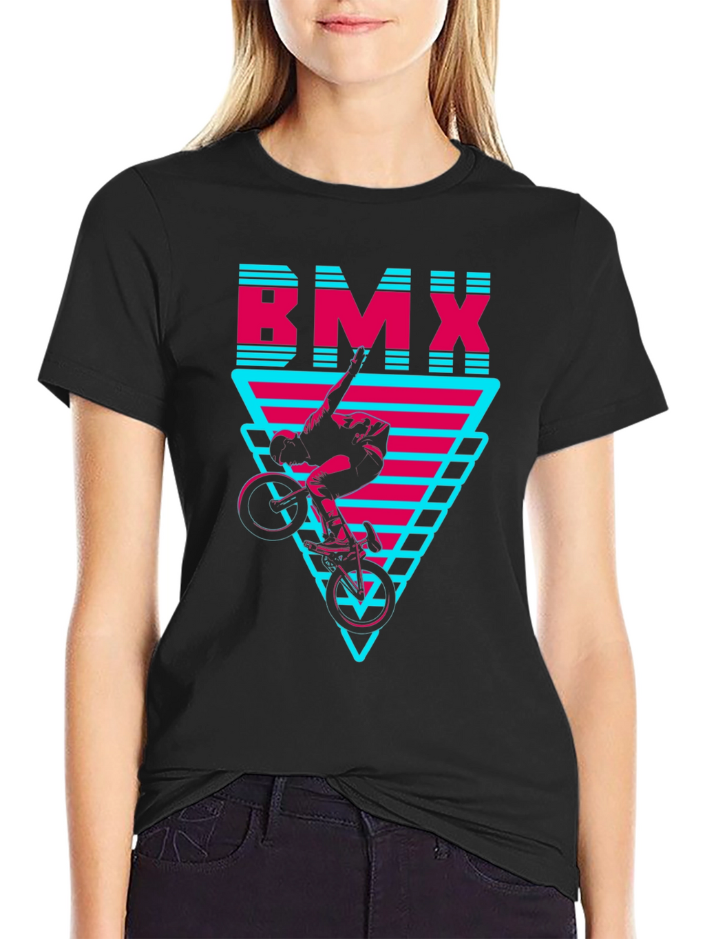 BMX Rider Graphic Tee - Black