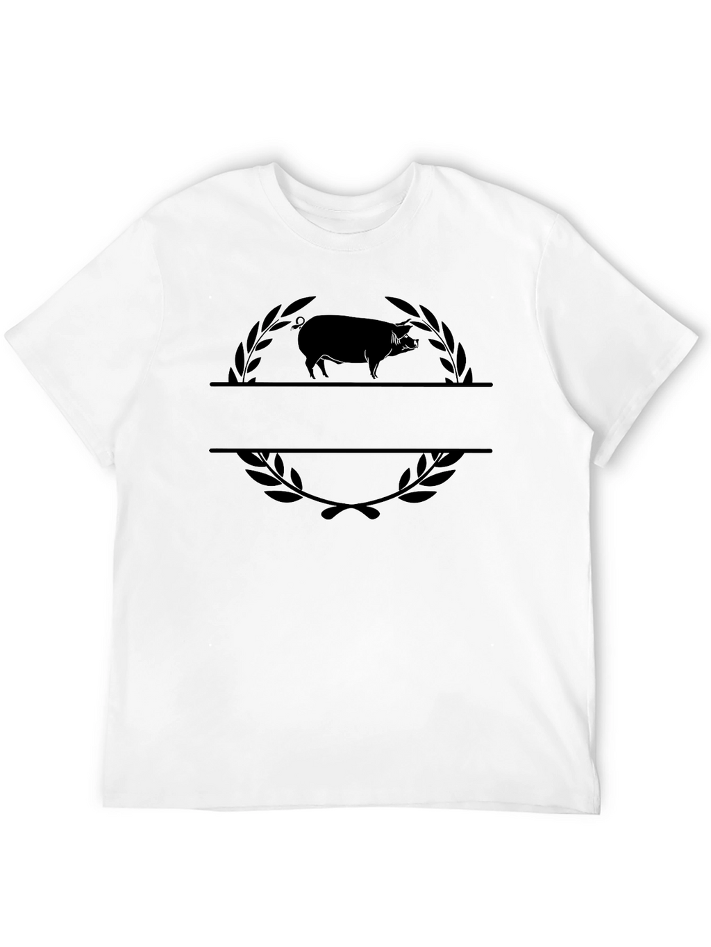Mens Pig Graphic Tee - Black