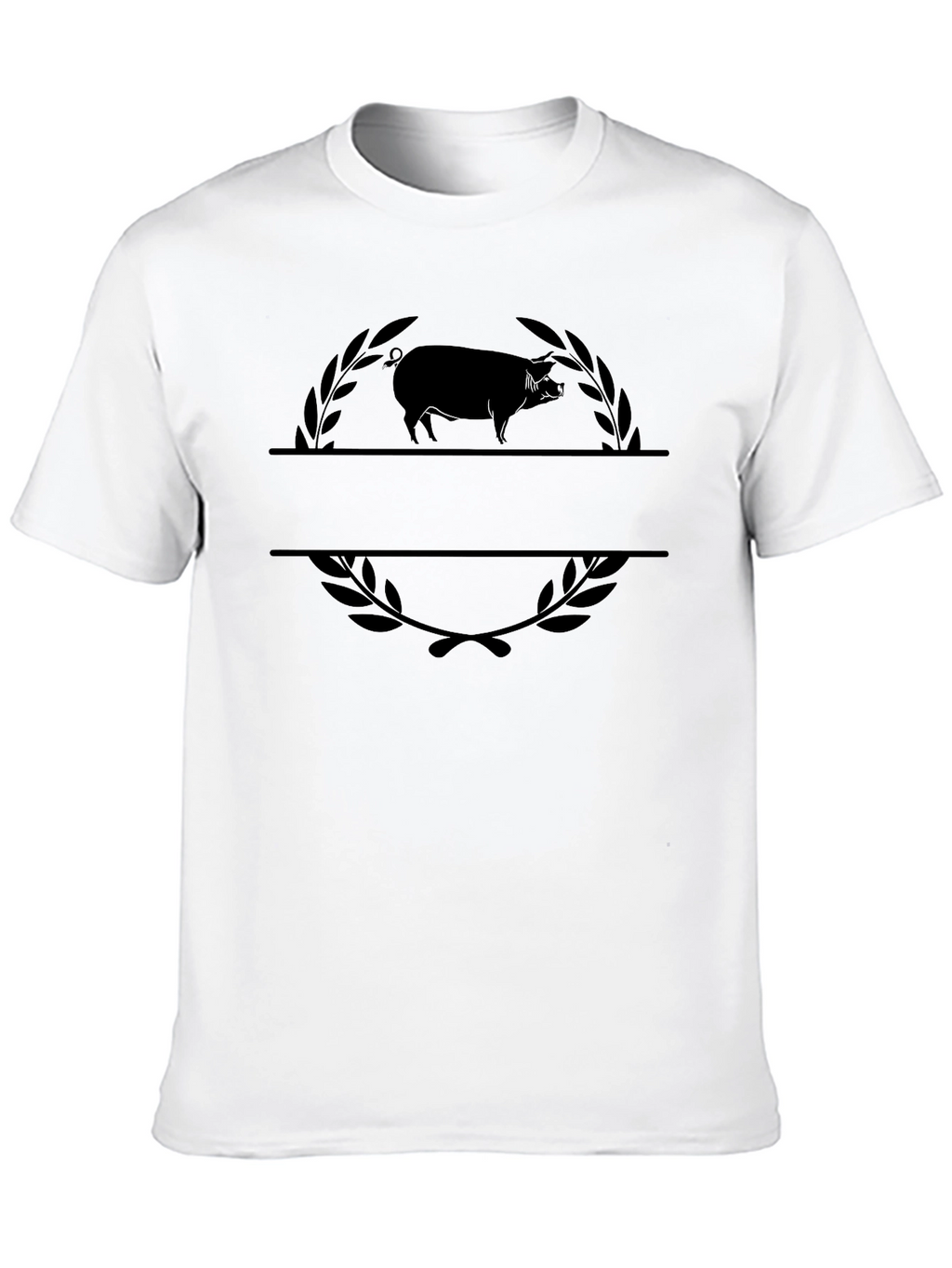 Mens Pig Graphic Tee - Black