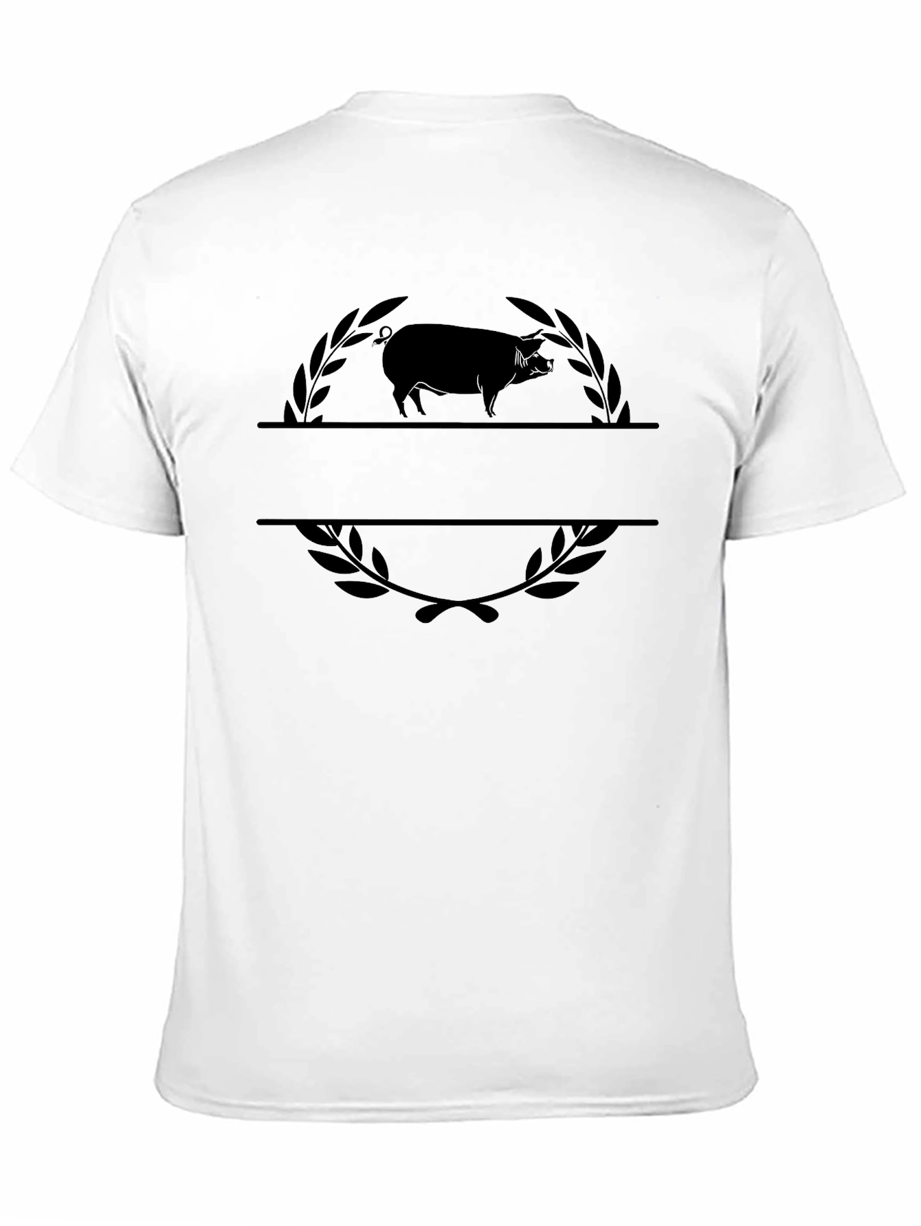 Mens Pig Graphic Tee - Black