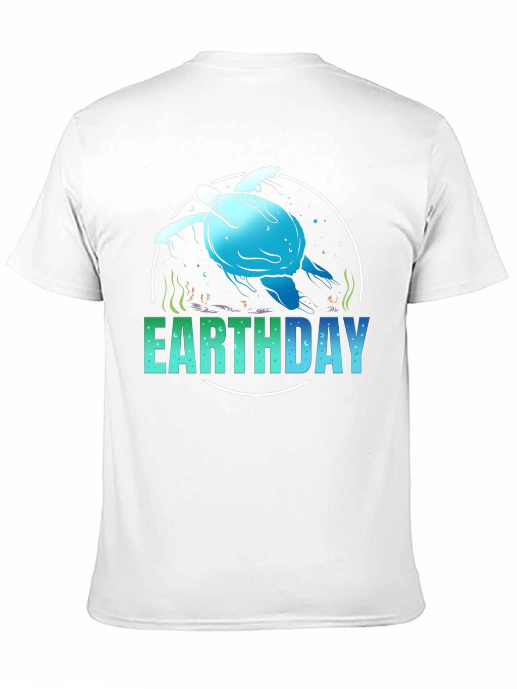 Earth Day Turtle Graphic Tee - Black