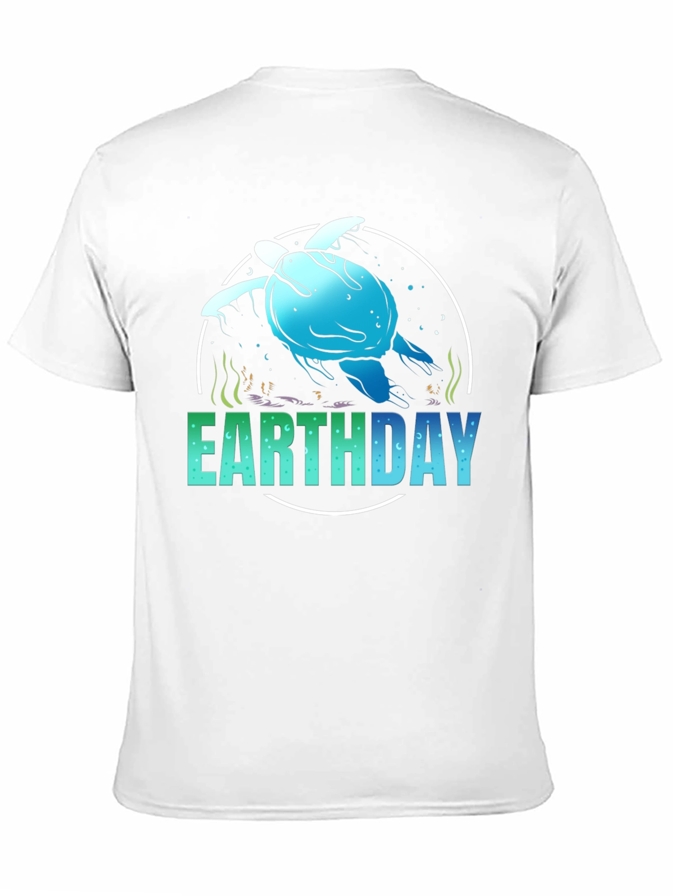 Earth Day Turtle Graphic Tee - Black