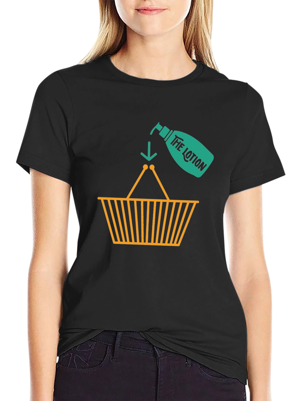 Funny The Lotion T-Shirt - Black Novelty Tee